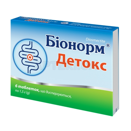 Бионорм® Детокс таблетки диспергируемые 1.5 г блистер, №6