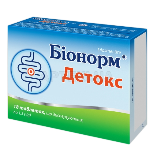 Бионорм® Детокс таблетки диспергируемые 1.5 г блистер, №18