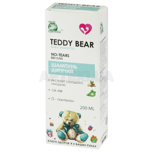 ШАМПУНЬ ДИТЯЧИЙ БЕЗ СЛІЗ "TEDDY BEAR" 200 мл молоко з медом, №1