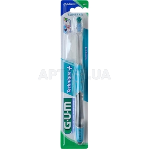 ЗУБНА ЩІТКА GUM TECHNIQUE PLUS 492МС середньо-м'яка, №1