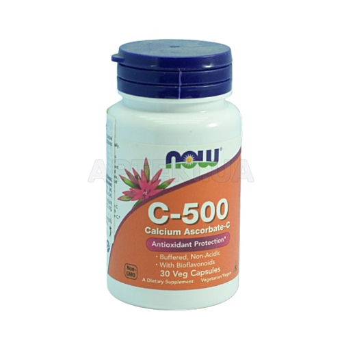 Now Foods вітамін C-500 аскорбат капсули, №30