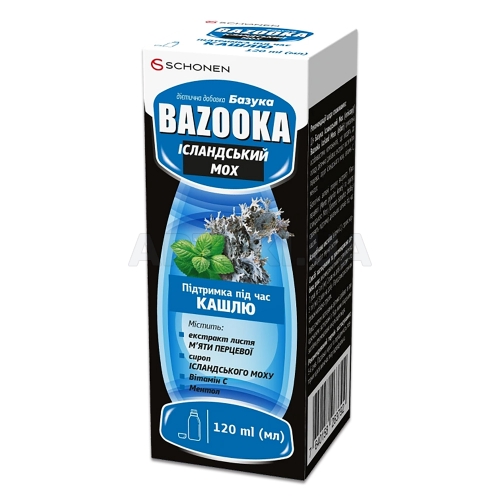Базука Исландский мох эликсир флакон 120 мл, №1