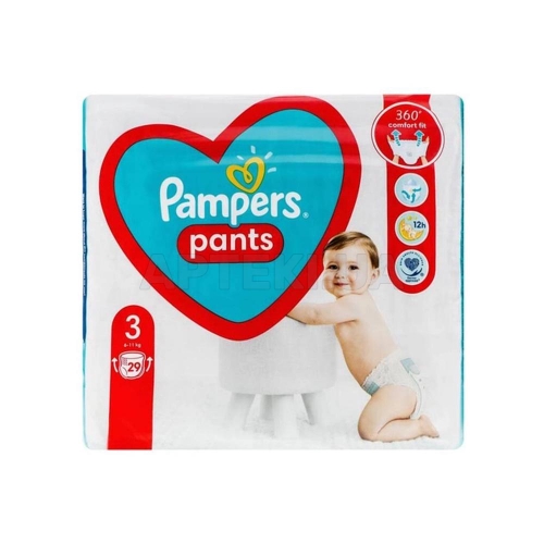 ПОДГУЗНИКИ-ТРУСИКИ ДЕТСКИЕ PAMPERS PANTS midi (6-11 кг), №29