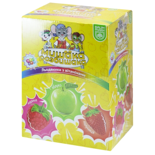 ЛЕДЕНЦЫ С ВИТАМИНАМИ "МИШАКА РОЗБИШАКА" леденцы 7 г тм Baum Pharm, №150