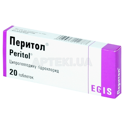 Перитол® таблетки 4 мг блістер, №20