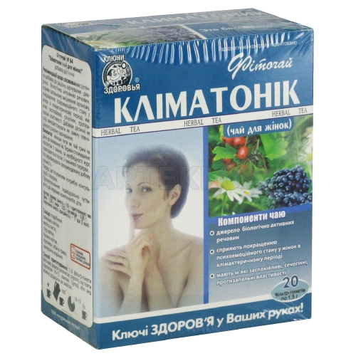Фіточай "Ключі Здоров'я" № 64 1.5 г пакетик "кліматонік (чай д/жінок)", №20