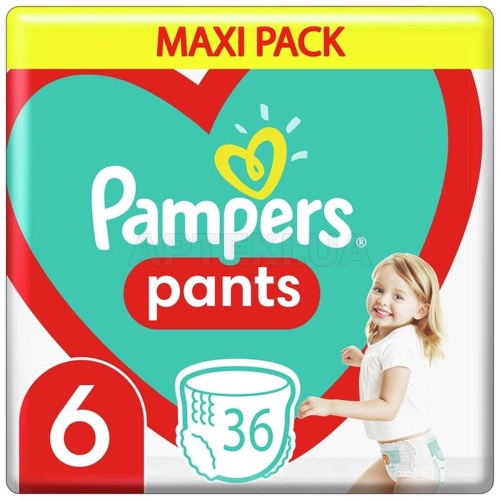 ПІДГУЗНИКИ-ТРУСИКИ ДИТЯЧІ PAMPERS PANTS Giant (15+ кг), №36