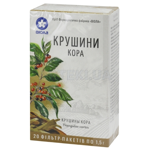 Крушины кора кора 1.5 г фильтр-пакет в пачке, №20