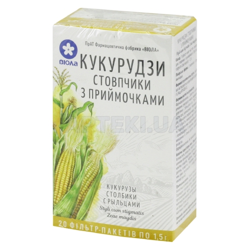 Кукурудзяні рильця стовпчики із приймочками 1.5 г фільтр-пакет, №20