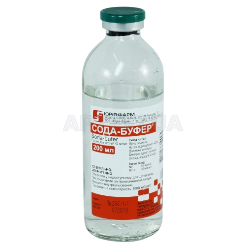 Сода-Буфер® розчин для інфузій 42 мг/мл пляшка 200 мл, №1