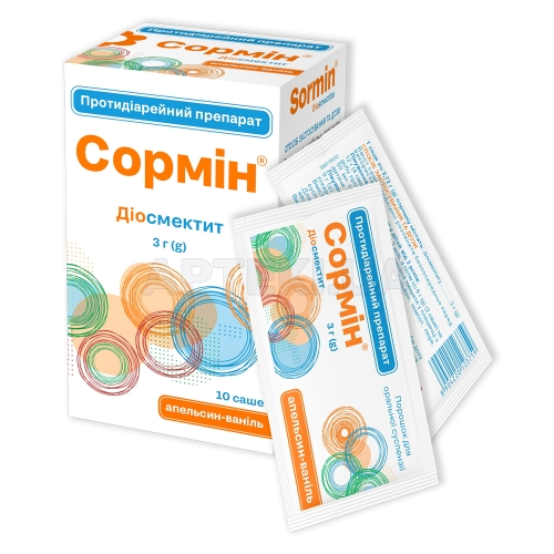 Сормин порошок для суспензии оральной 3 г саше 3.72 г, №10