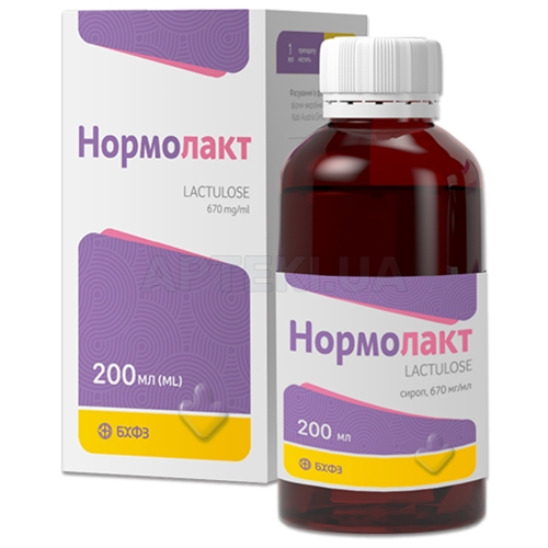 Нормолакт сироп 670 мг/мл флакон 200 мл, №1