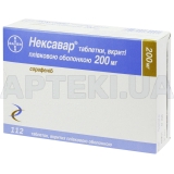 Нексавар® таблетки, покрытые пленочной оболочкой 200 мг, №112