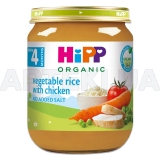 HiPP Органічне овочеве рагу з рисом і куркою 125 г з 4 місяців, №1