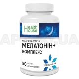 Мелатонин + Комплекс капсули контейнер тм Health House, №50