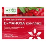 D-манноза комплекс капсулы 611 мг тм Health House, №30