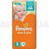 Підгузники дитячі Pampers Sleep & Play midi (6-10 кг), №78