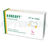 Клосарт® таблетки, вкриті плівковою оболонкою 25 мг, №28