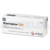 Кветирон 200 таблетки, покрытые пленочной оболочкой 200 мг, №60