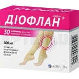 Діофлан® таблетки, вкриті плівковою оболонкою 500 мг блістер, №30