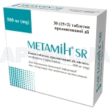 Метамін® SR таблетки пролонгованої дії 500 мг блістер, №30