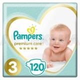 ПОДГУЗНИКИ ДЕТСКИЕ PAMPERS PREMIUM CARE midi (5-9 кг), №120