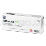 Мемокс 10 таблетки, покрытые пленочной оболочкой 10 мг блистер в пачке, №30