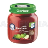 ПЮРЕ ФРУКТОВЕ ТМ "GERBER" "ЯБЛУКО З ЛІСОВИМИ ЯГОДАМИ" пастеризоване 130 г для дітей від 5 місяців, №1