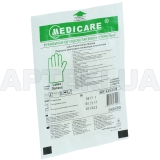 ПЕРЧАТКИ СМОТРОВЫЕ СТЕРИЛЬНЫЕ "MEDICARE" размер M пара латексные, припудренные, №1