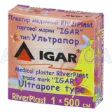 ПЛАСТЫРЬ МЕДИЦИНСКИЙ RIVERPLAST "ИГАР" 1 см х 500 см Ультрапор (на нетканой основе), №1