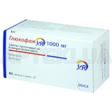 Глюкофаж XR таблетки пролонгованої дії 1000 мг, №60
