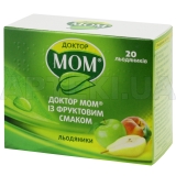 Доктор Мом® із фруктовим смаком льодяники стрип, №20