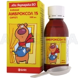 Амброксол 15 сироп 15 мг/5 мл флакон стеклянный 100 мл с дозирующей ложкой, в пачке, №1