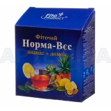 ФІТОЧАЙ №4 "НОРМА-ВЄС З АНАНАСОМ ПЛЮС ЛИМОН" фільтр-пакет 1.5 г, №20