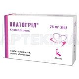 Платогрил® таблетки, покрытые оболочкой 75 мг, №84