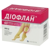 Диофлан таблетки, покрытые пленочной оболочкой 500 мг блистер, №60