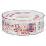 ПЛАСТИР МЕДИЧНИЙ "H Dr. House" 1,25 см х 500 см пластикова котушка на нетканній основі, №1