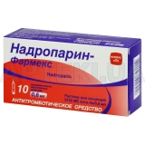 Надропарин-Фармекс раствор для инъекций 5700 анти-Ха МЕ шприц 0.6 мл контурная ячейковая упаковка, пачка, №10