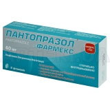 Пантопразол-Фармекс ліофілізат для розчину для ін'єкцій 40 мг флакон, №5