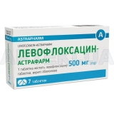 Левофлоксацин-Астрафарм таблетки, вкриті оболонкою 500 мг блістер, №7