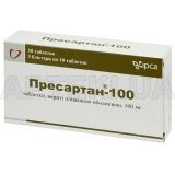Пресартан®-100 таблетки, вкриті плівковою оболонкою 100 мг блістер, №30