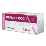 Праміпексол ІС таблетки 0.25 мг блістер, №30