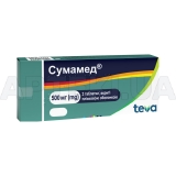Сумамед® таблетки, покрытые пленочной оболочкой 500 мг, №3