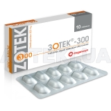 Зотек®-300 таблетки, покрытые пленочной оболочкой 300 мг блистер, №10