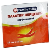 FAMILY PLAST ПЕРЦЕВИЙ ПЛАСТИР ПЕРФОРОВАНИЙ 10 см х 12 см, №1