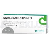 Цефазолін-Дарниця порошок для розчину для ін'єкцій 1 г флакон, №5