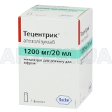 Тецентрик® концентрат для розчину для інфузій 1200 мг/20 мл флакон, №1