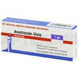 Анастрозол-Віста таблетки, вкриті плівковою оболонкою 1 мг блістер, №28