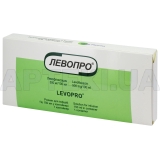 Левопро® раствор для инфузий 500 мг/100 мл контейнер 150 мл в пакете полиэтиленовом, в коробке, №1