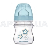Бутылочка 35/216, с широким отверстием Newborn baby, синие звезды 120 мл антиколиковая, Easystart, №1